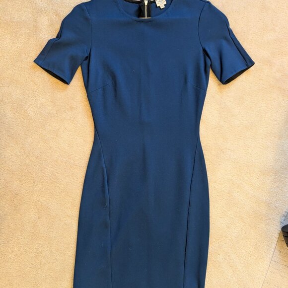 Wilfred by Aritzia - Bodycon Sheath mini stretch blue dress XS - Picture 1 of 5